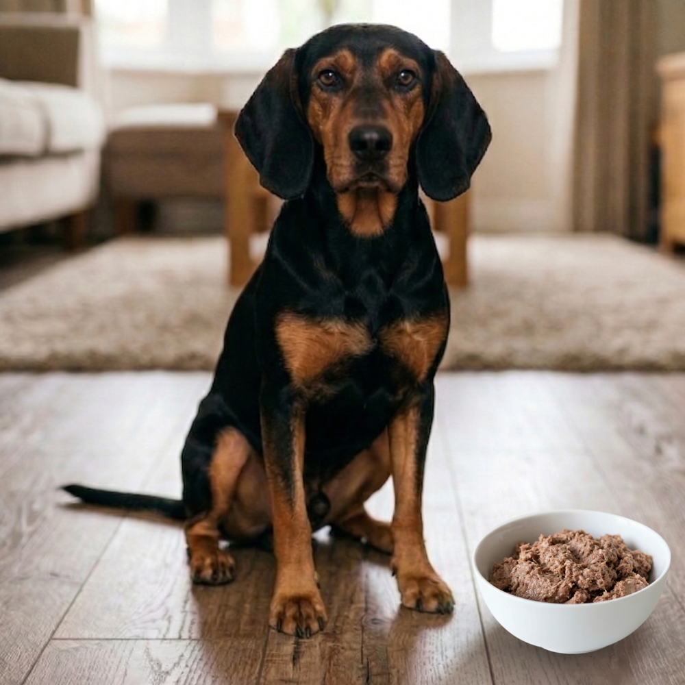 Bozita Purely Pate Duoprotein Wołowina Renifer 370g karma mokra dla psa